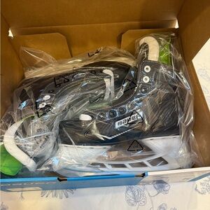 Bauer Blue and Black Ice Skates